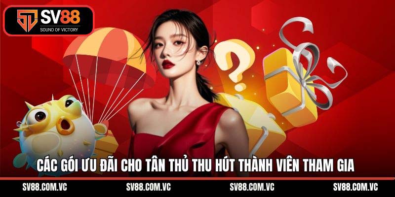 Các gói ưu đãi cho tân thủ thu hút thành viên tham gia